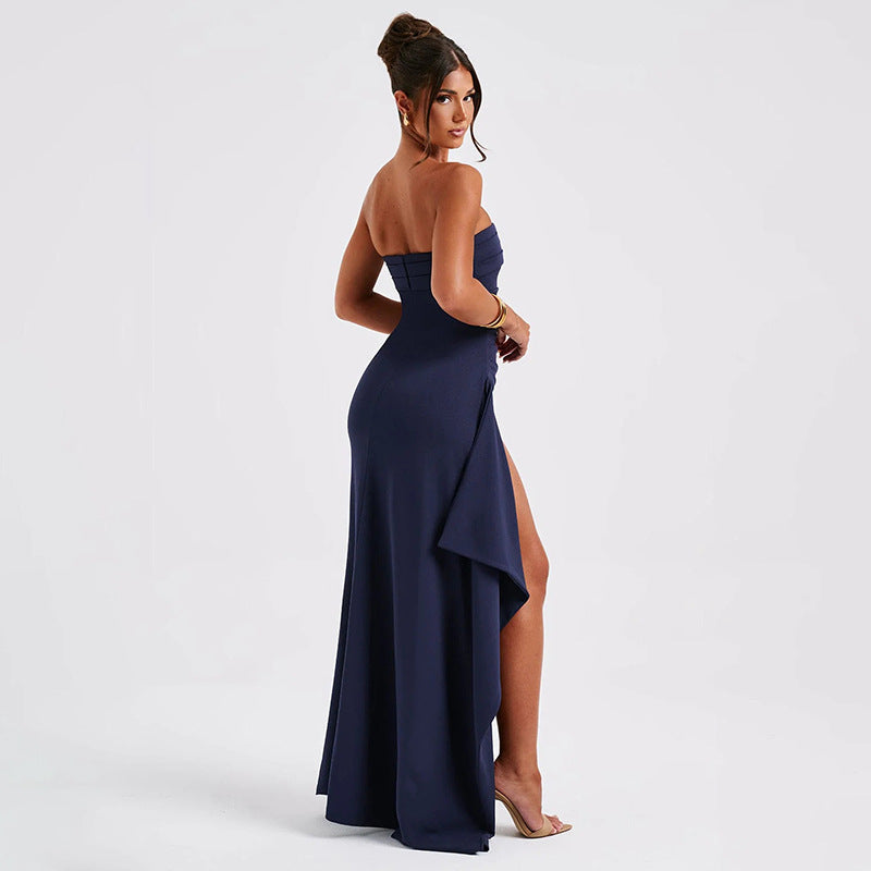 Lauren | Strapless Split Long Dress